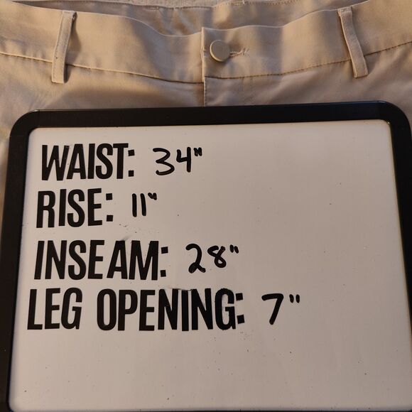 Jack Archer Mens Jetsetter Tech Pants Size 34x28 Stone Chino Trouser Performance - Picture 5 of 5